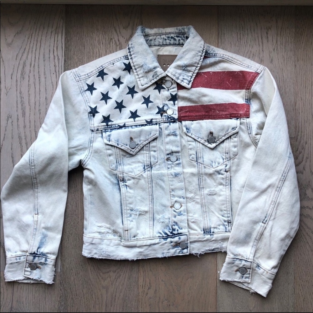 NWT Blank NYC denim USA jacket 🇱🇷 - Picture 2 of 7